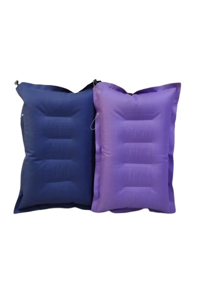 RAV Pack of 2 Double Color Soft Fabric Air Pillow (Color- As per Available). - Image 1